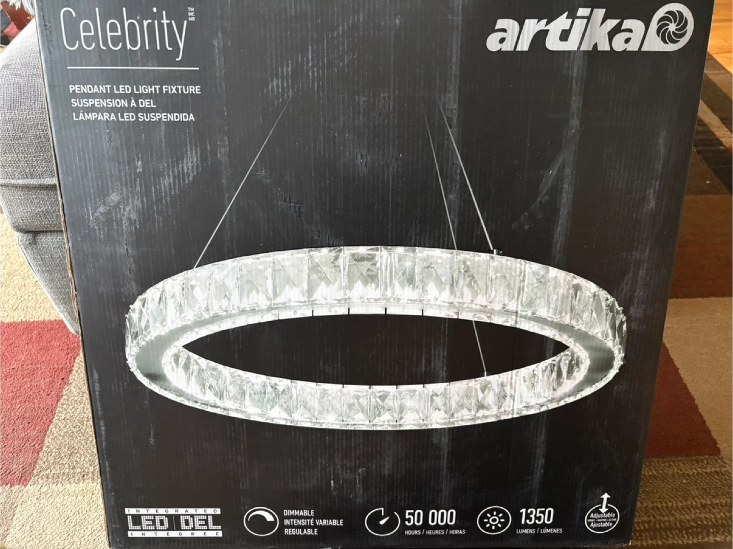 Artika Celebrity Crystal Pendant LED Light Fixture