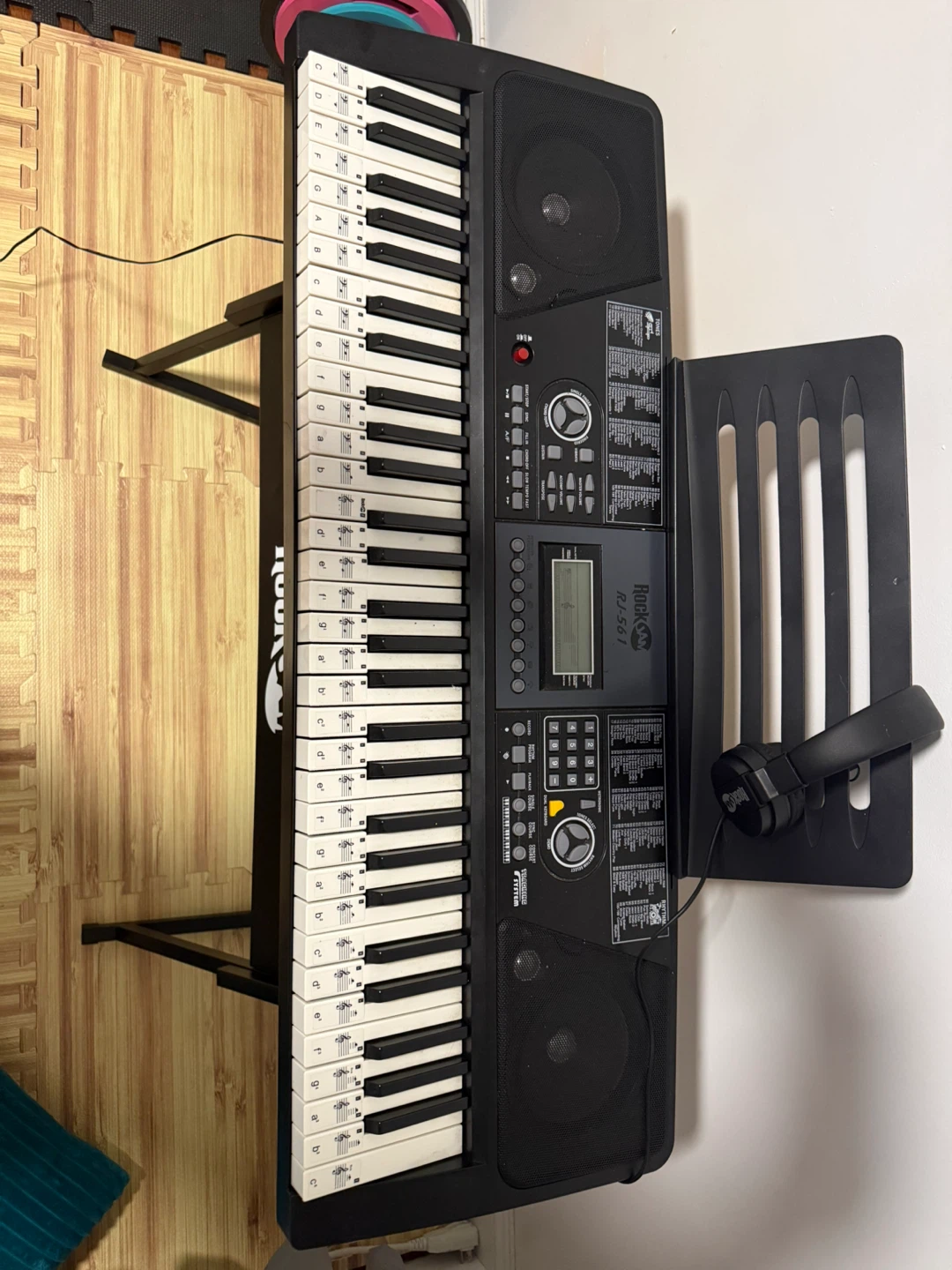 RockJAM Keyboard with Stand and Headphones