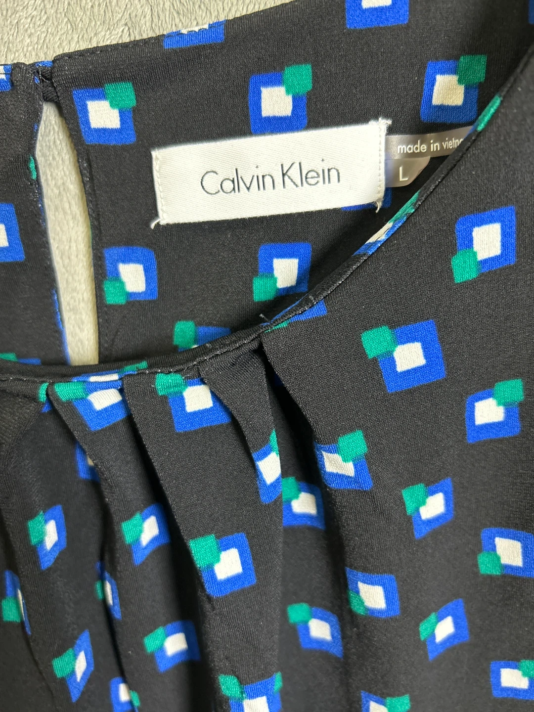 Calvin Klein Sleeveless Geometric Print Top Size L - photo 2