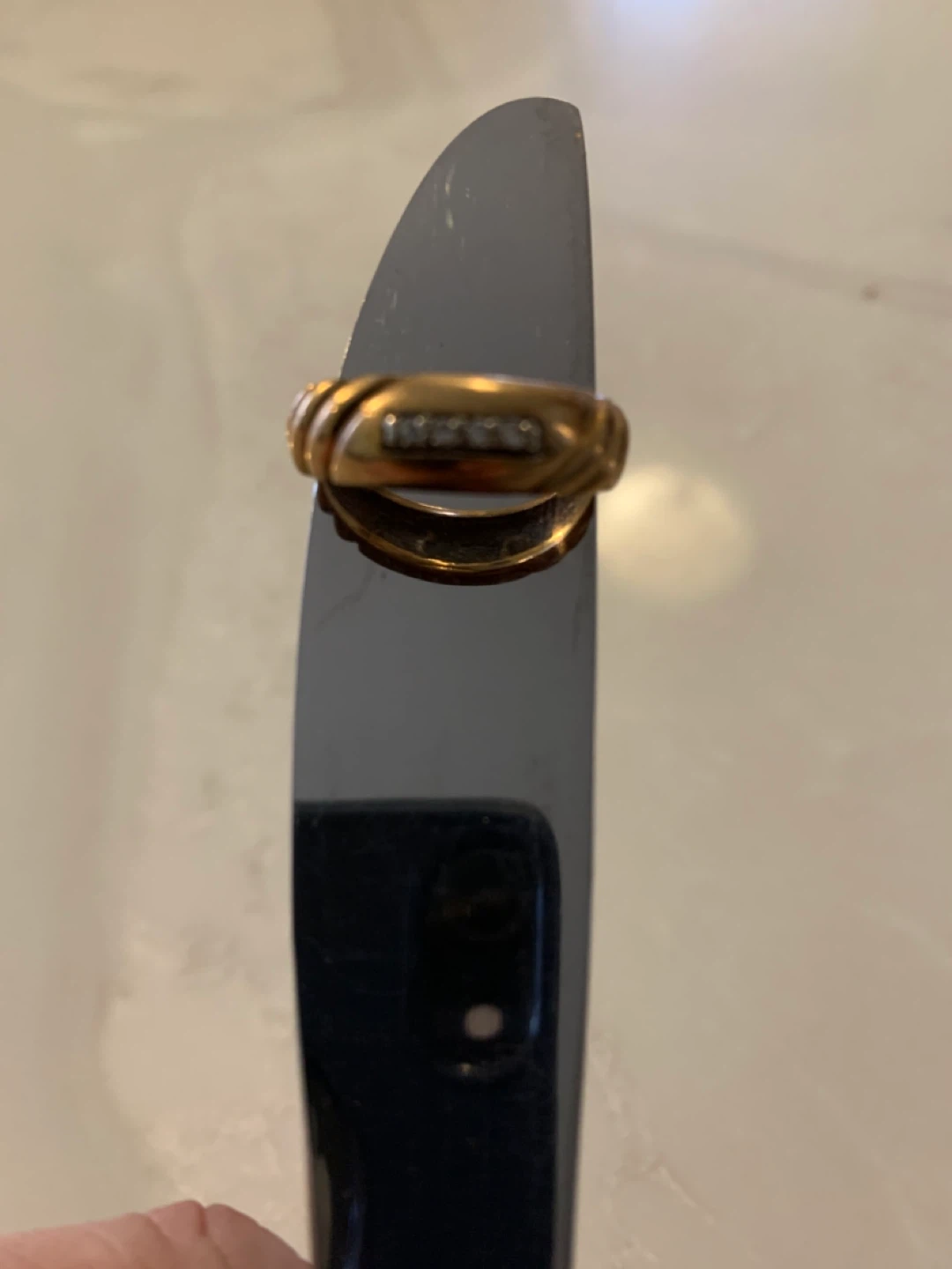 10k Gold ring with stones