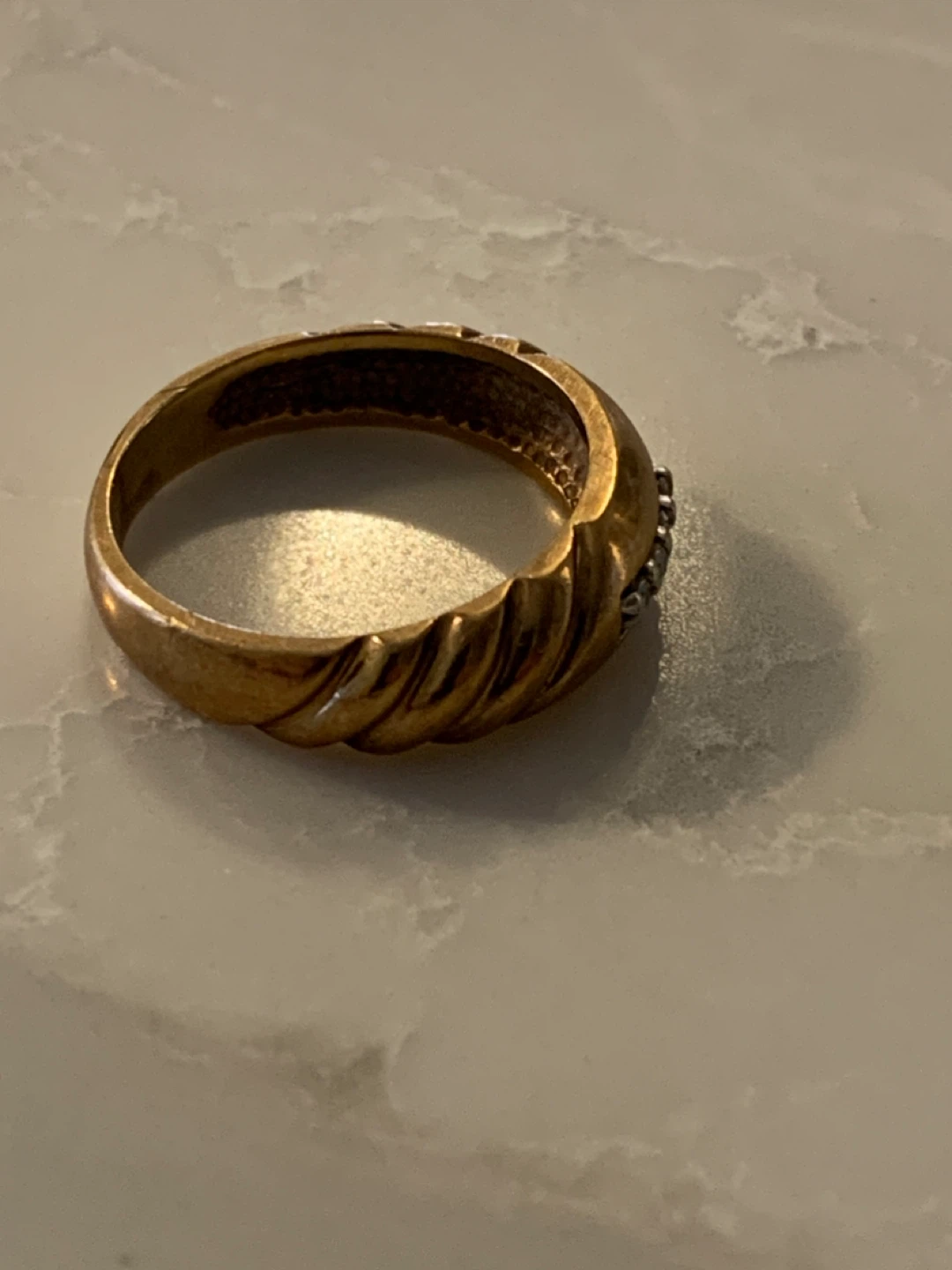 10k Gold ring with stones - photo 4
