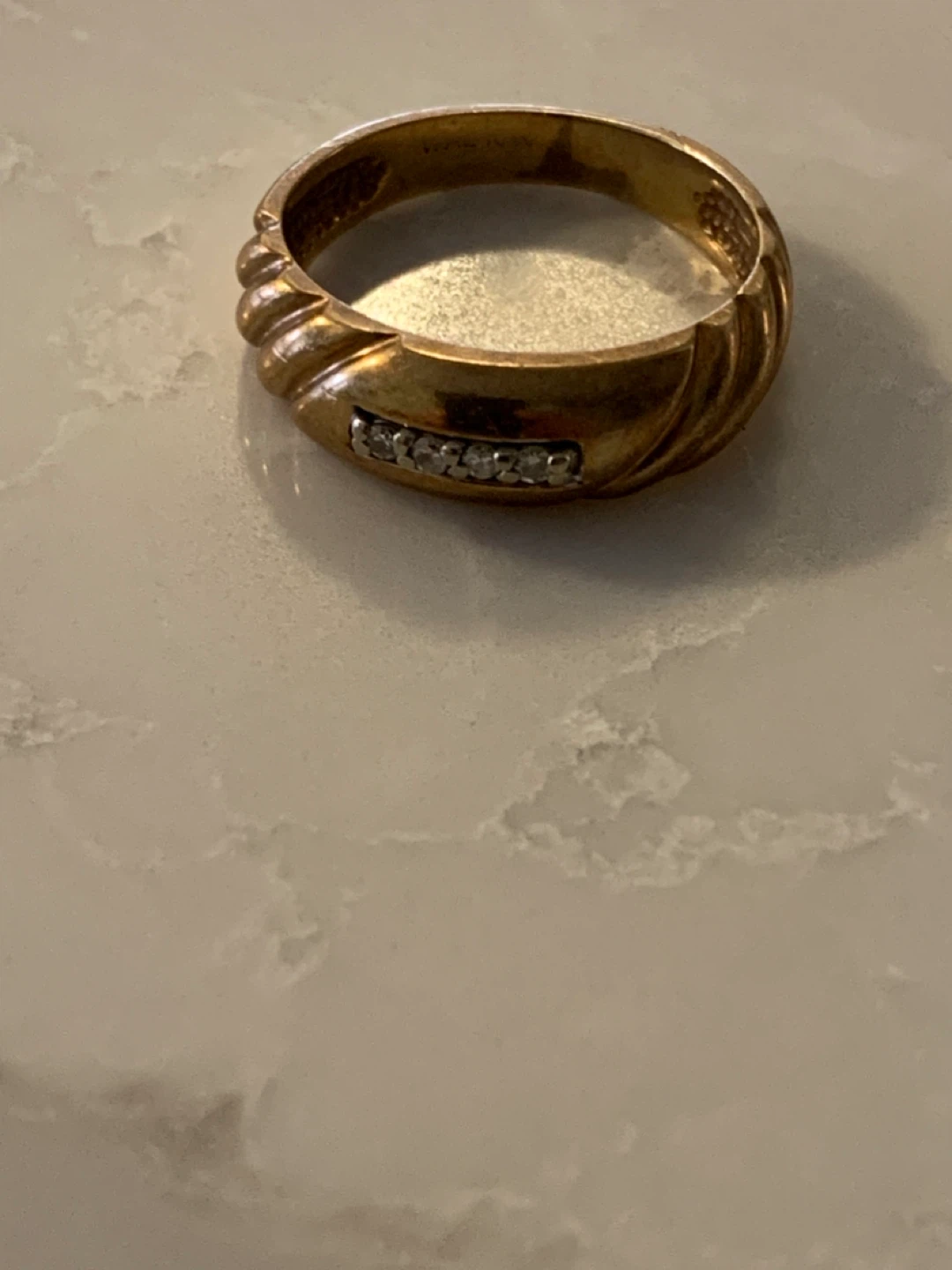10k Gold ring with stones - photo 2