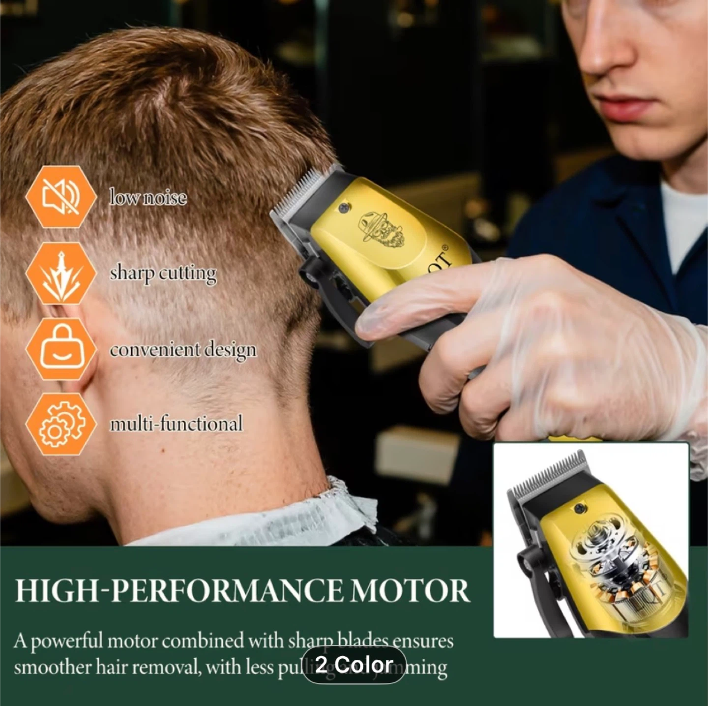 LQT 2pcs Men's Professional Electric Hair Clipper - photo 3