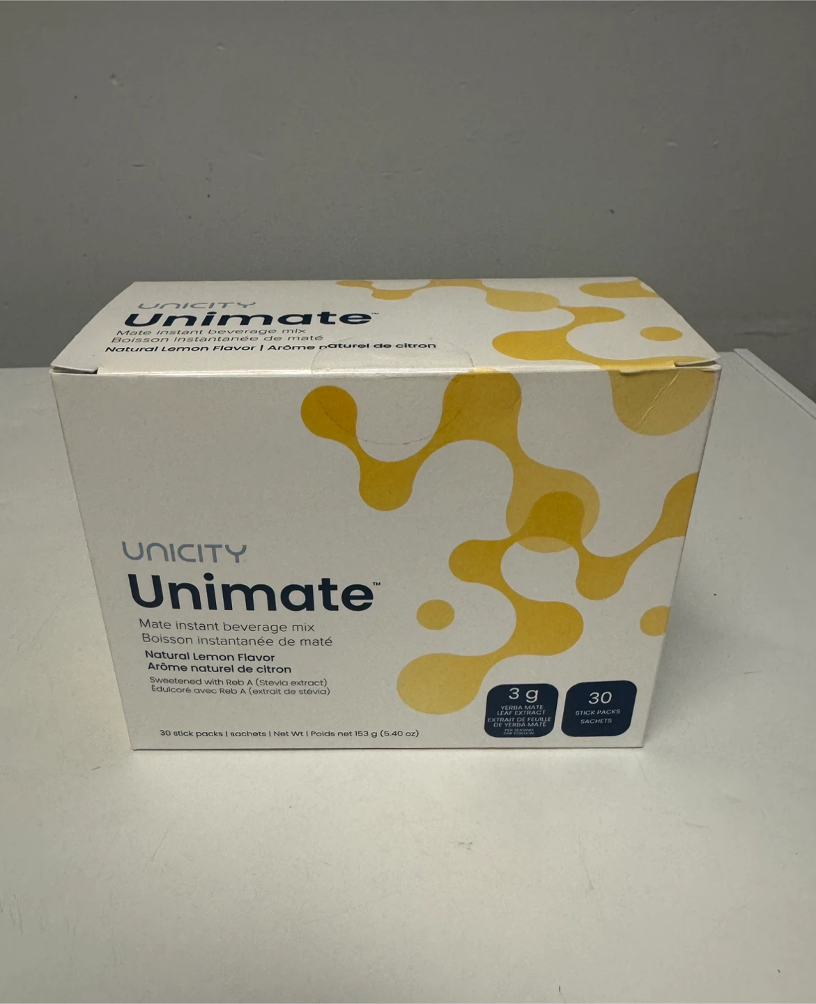 Unicity Unimate Natural Lemon Mate drink 43 sachets