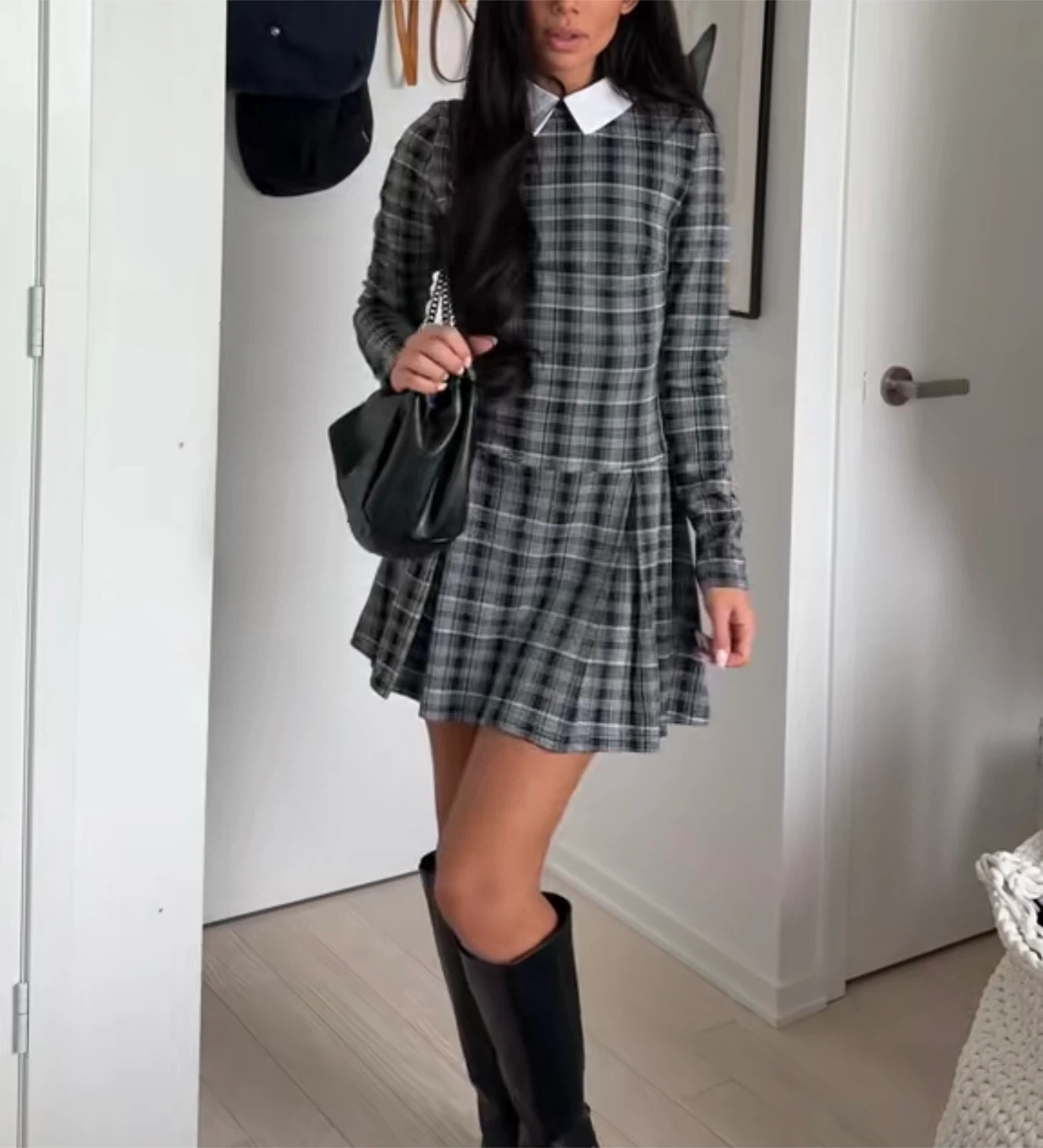 Another Story Plaid Dress - size small