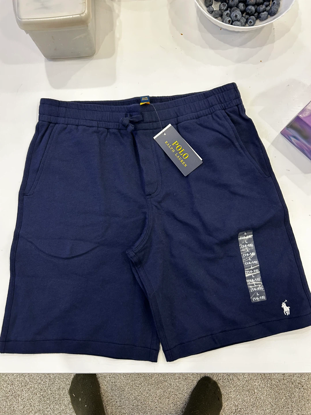 Polo Ralph Lauren Navy Blue Shorts Size L (14-16)