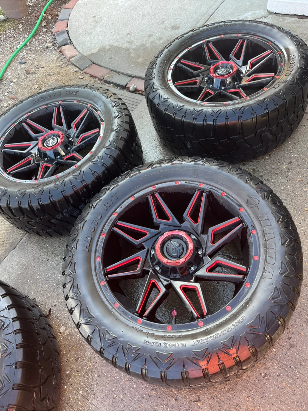 XF OFFROAD XF-218 Series Wheels - Gloss Black Red Milling - photo 5