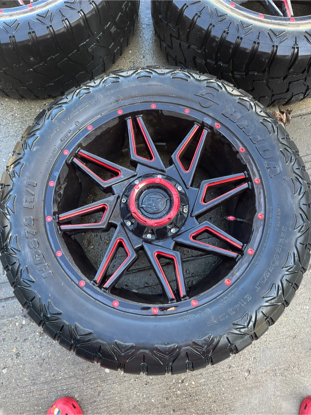 XF OFFROAD XF-218 Series Wheels - Gloss Black Red Milling - photo 3