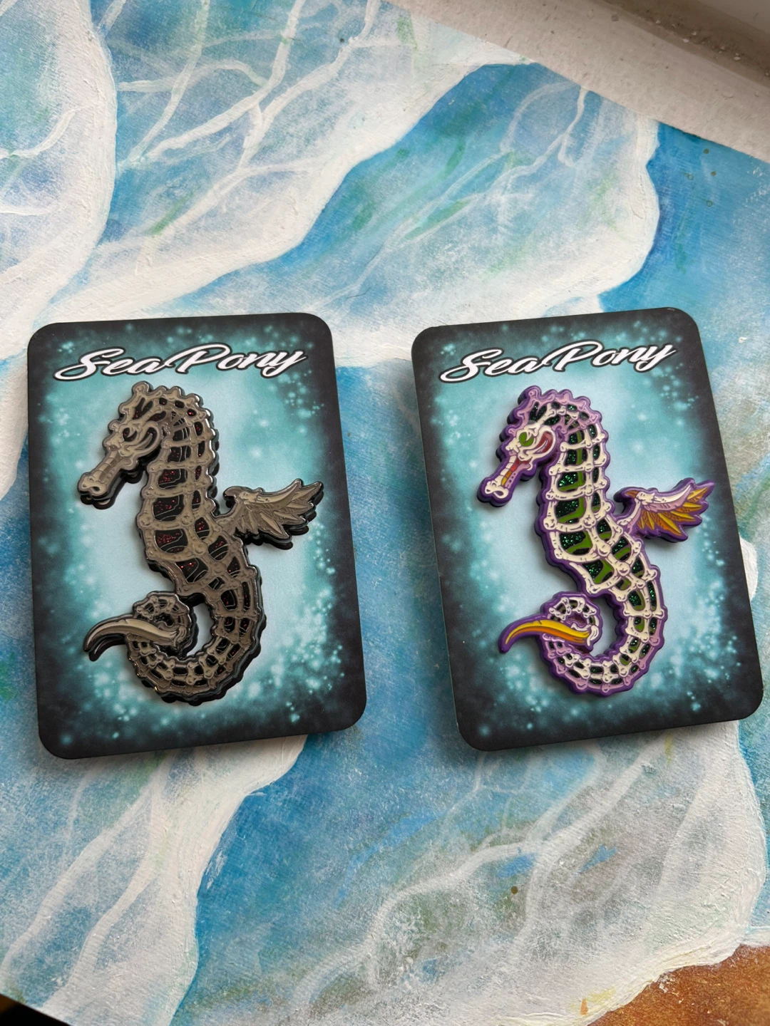 Seapony Enamel Pins