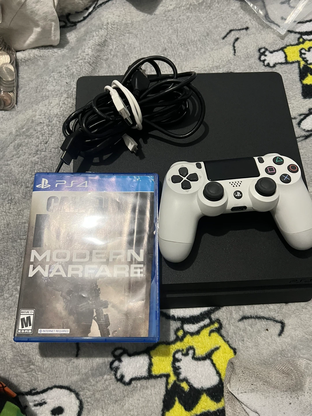 PlayStation 4 Slim 1TB Console with Controller & Modern Warfare