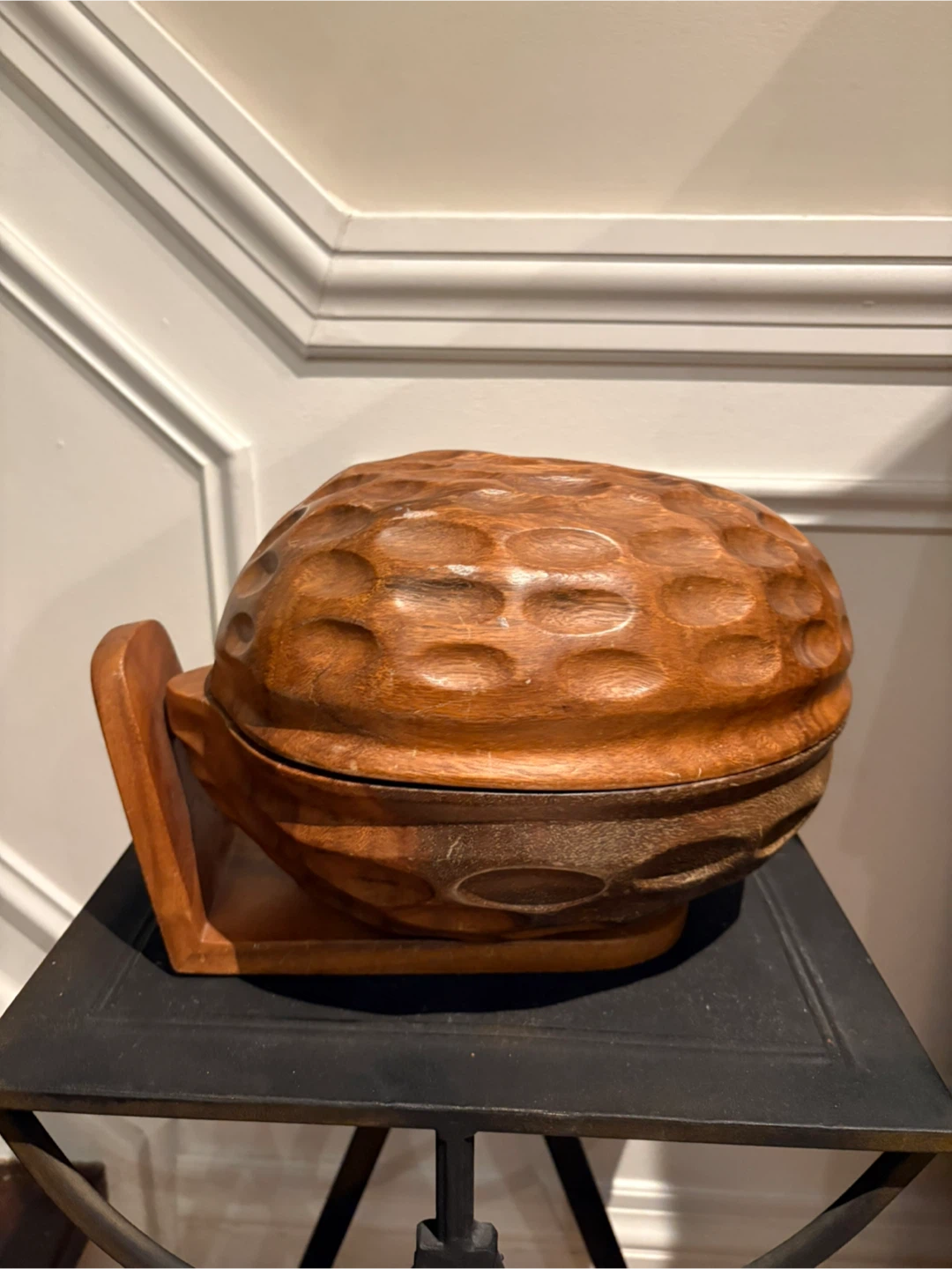 Handcrafted Talarico Woodenware Nut Box