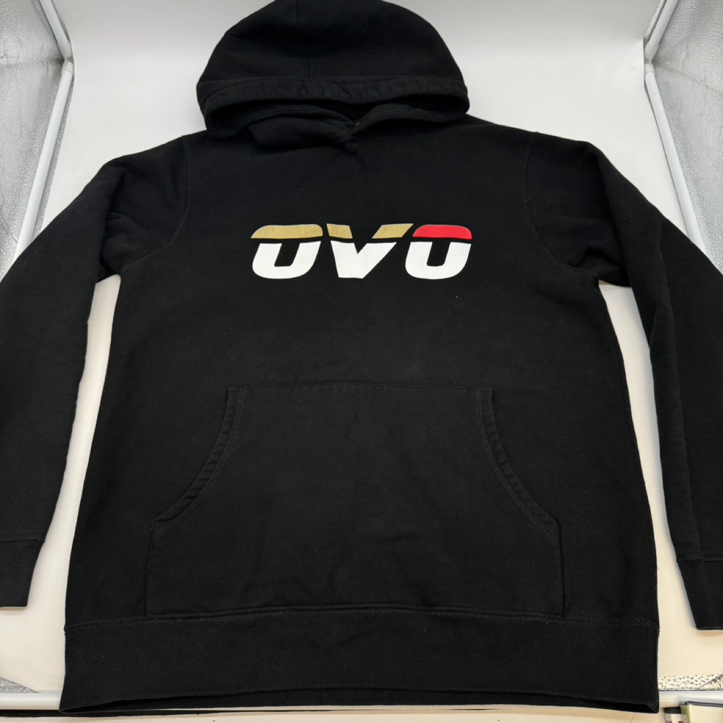 OVO Men’s Hoodie L Black Flag Logo Made in Canada 100% Cotton - photo 3