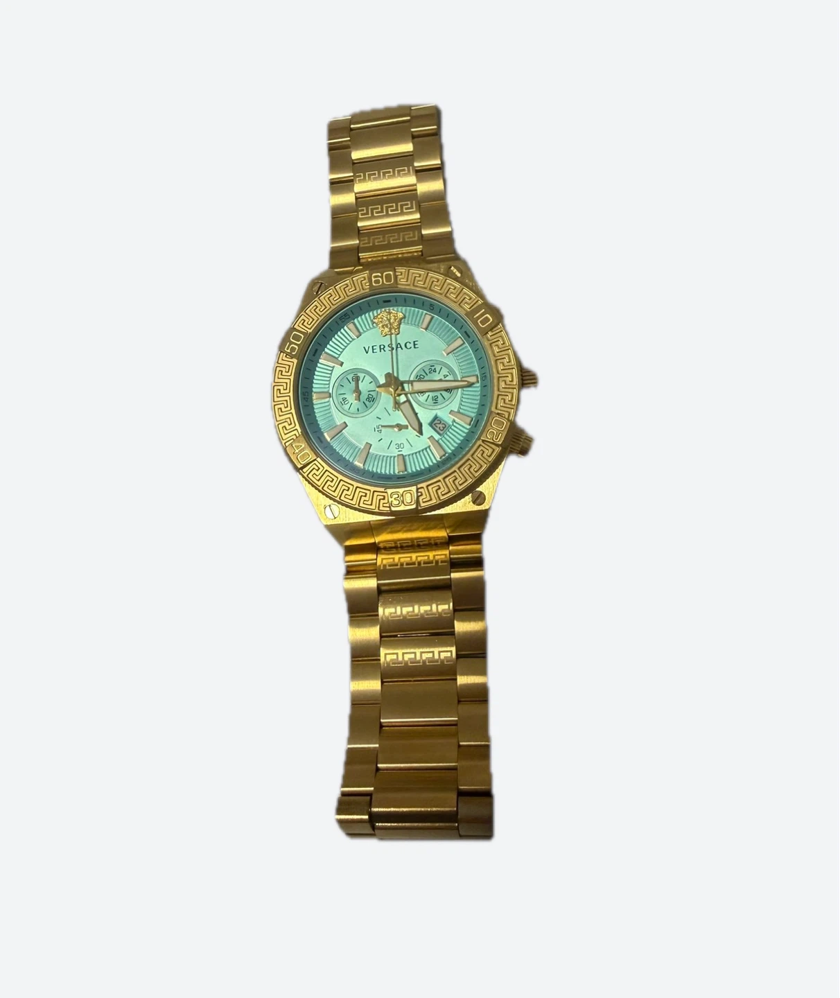 Versace Men's Gold Tone Chronograph Watch