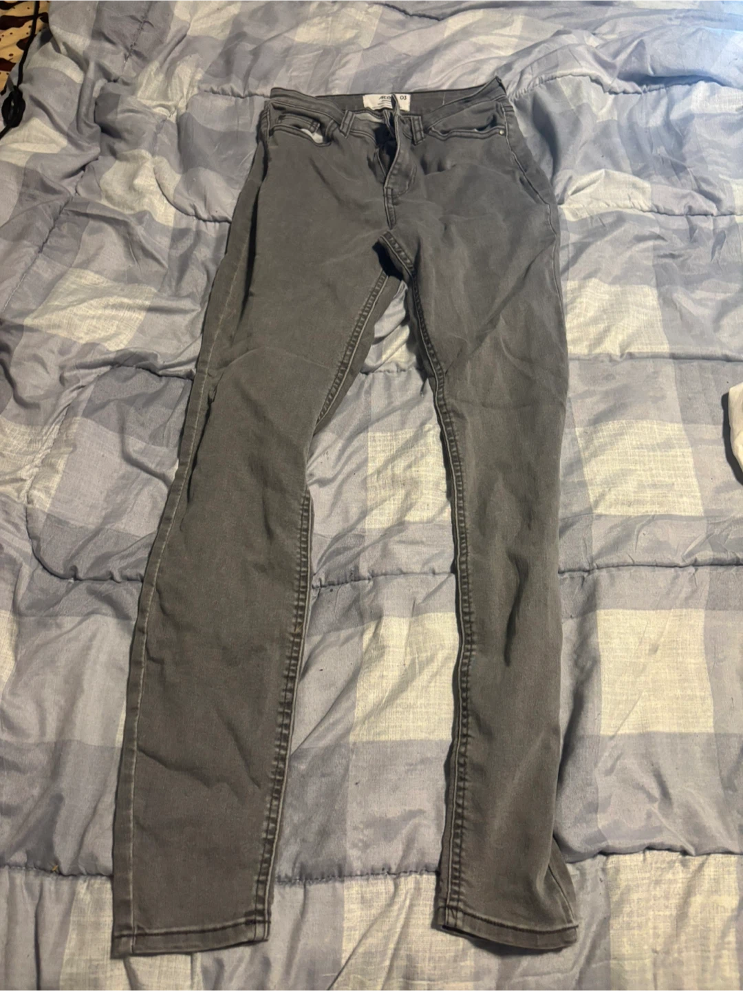Ardene Grey High Rise Jeggings - Size 3