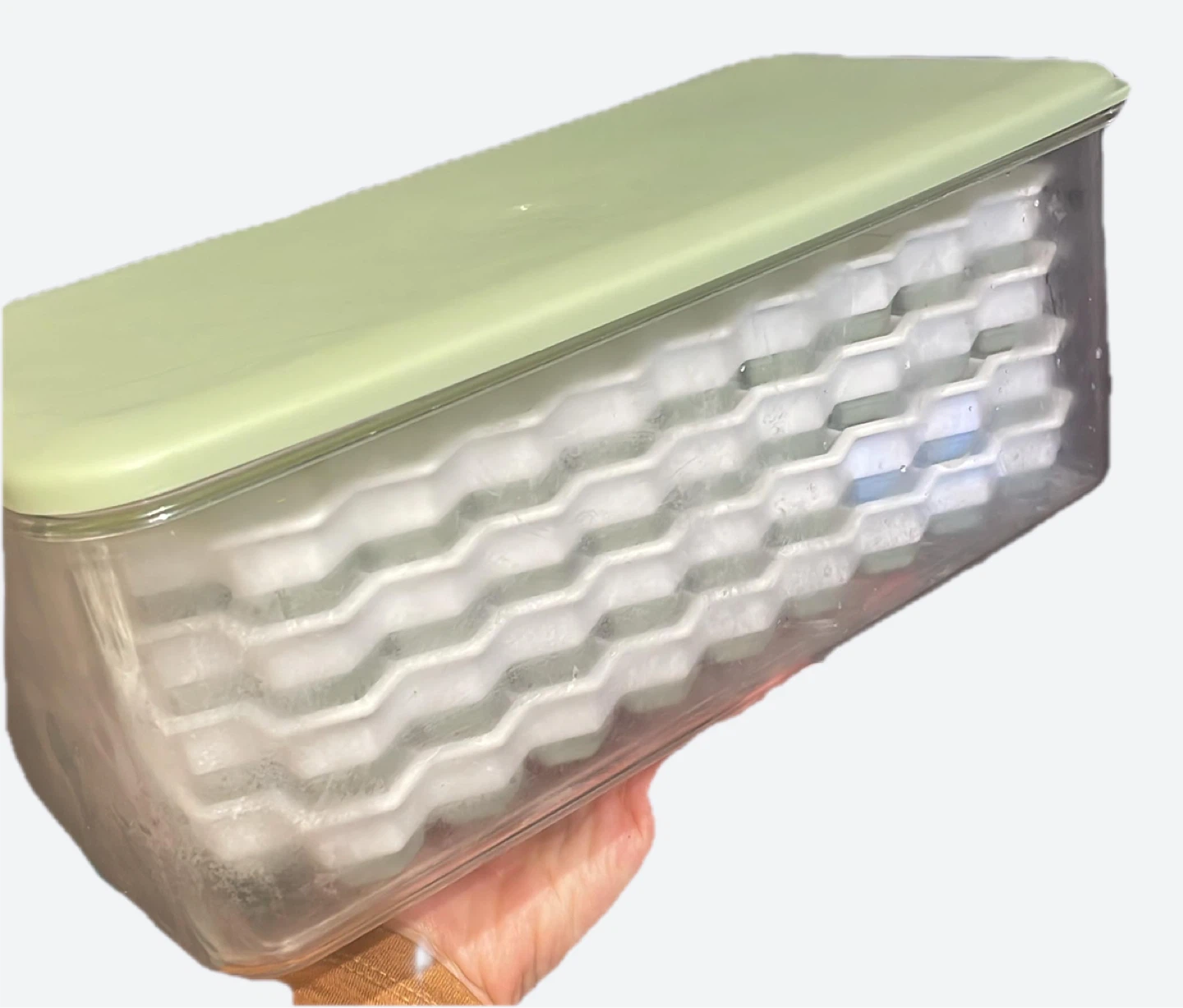 Honeycomb Ice Cube Tray with Lid