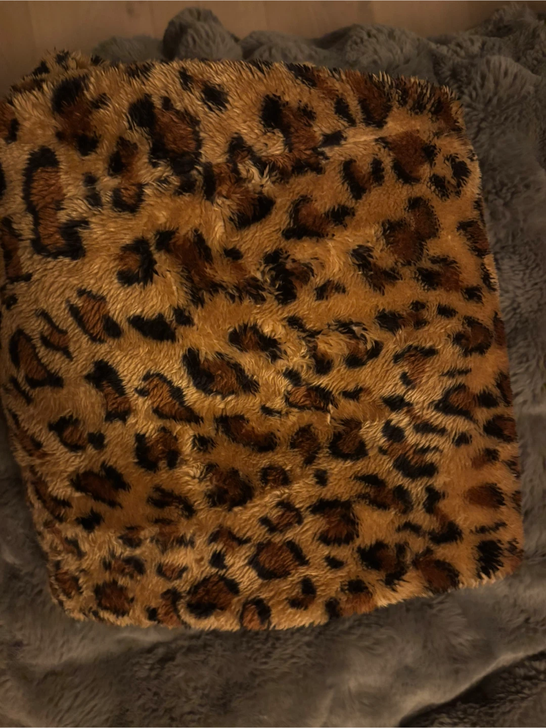Shein Leopard Print Plush Lounge Pants - Size L - photo 3