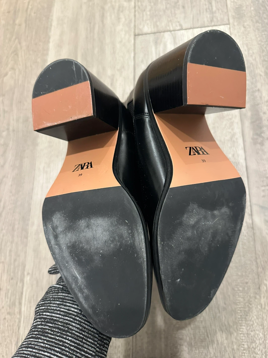 Black ZARA Chelsea Boots Size 39 - photo 4