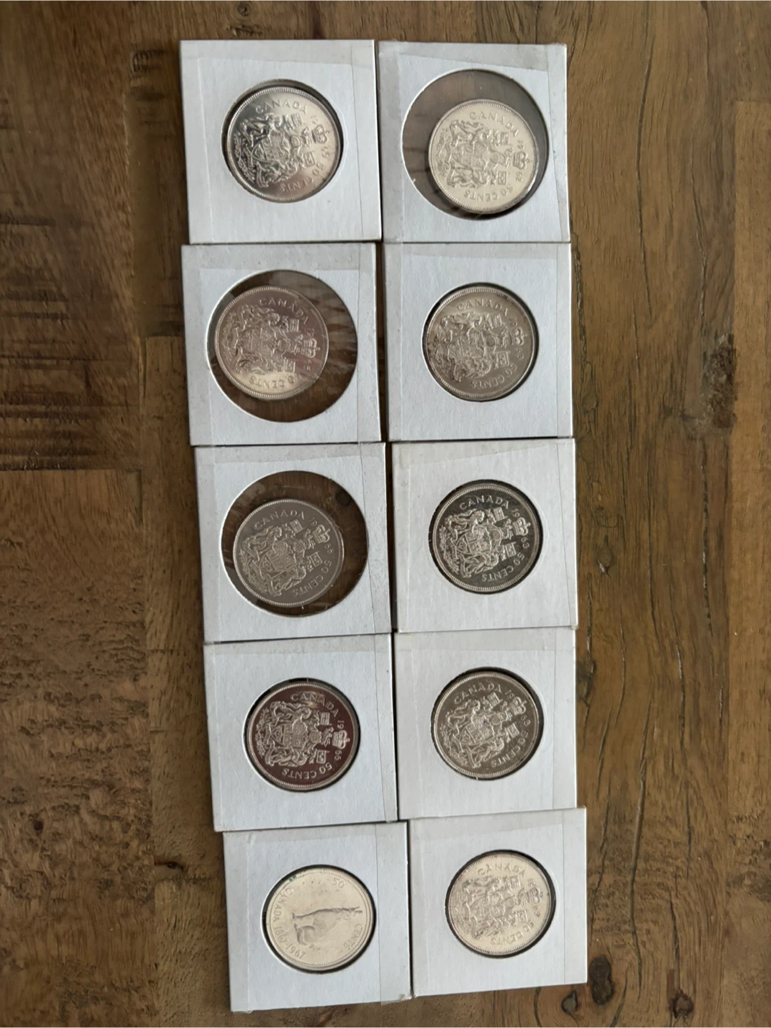 Canadian Silver Dollar Lot (1962–1967) – 10 Coins - photo 2
