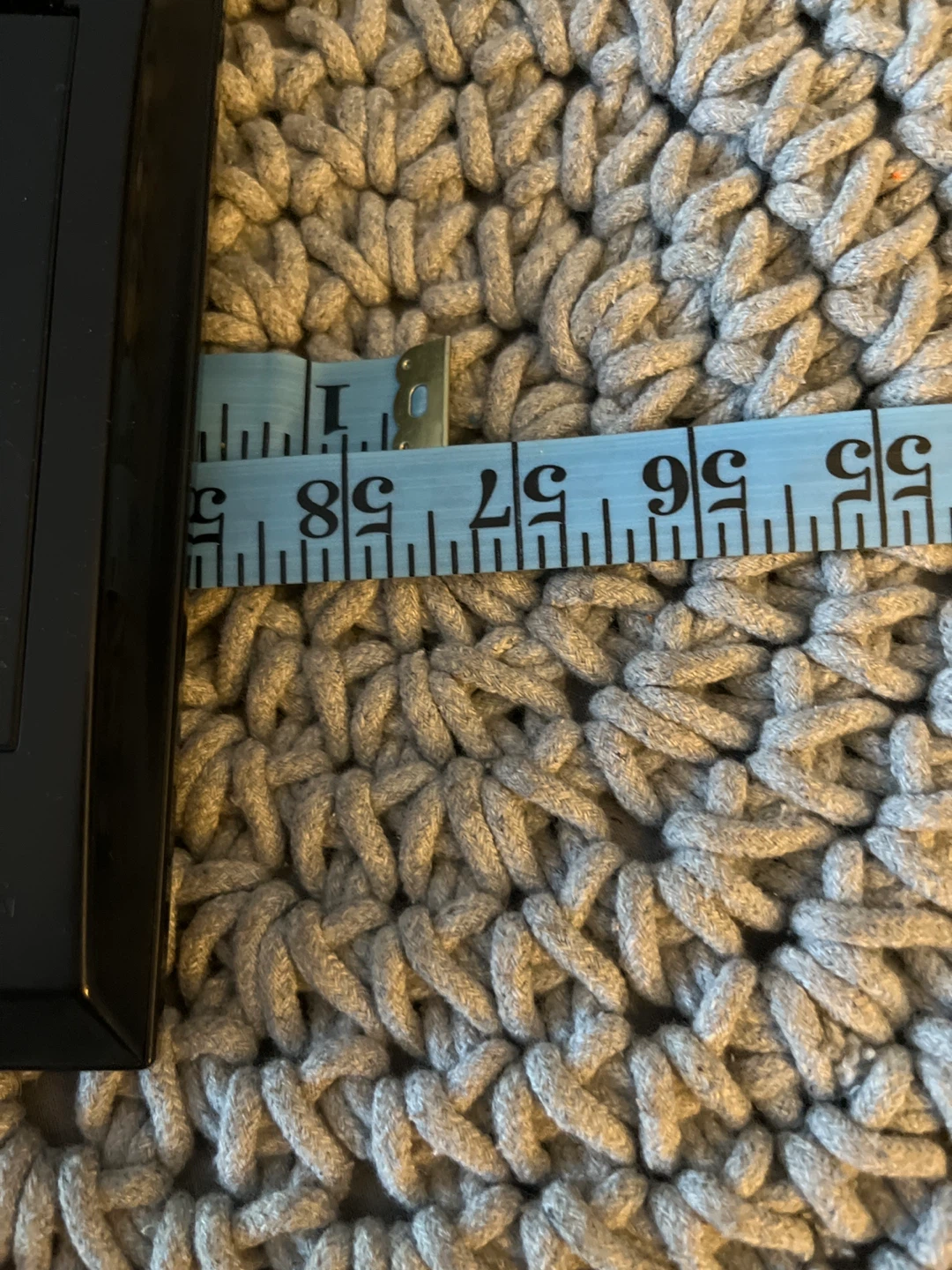 Grey Macrame Pouf Ottoman - photo 4