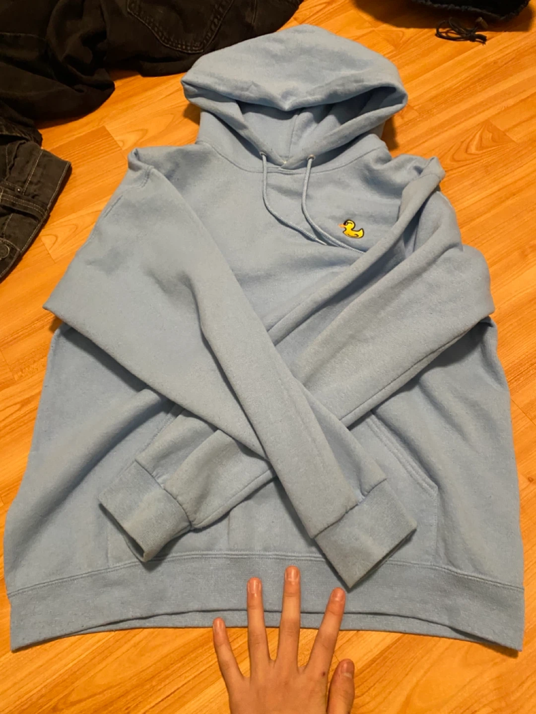 Jerzees Duck Embroidered Oversize Hoodie - photo 2