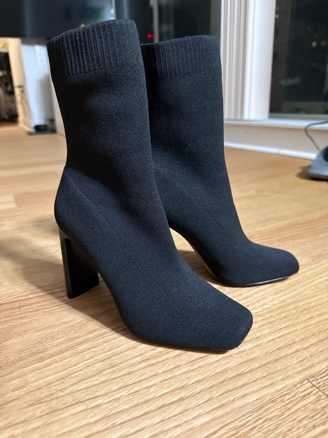 Black Sock Heeled Boots - photo 2