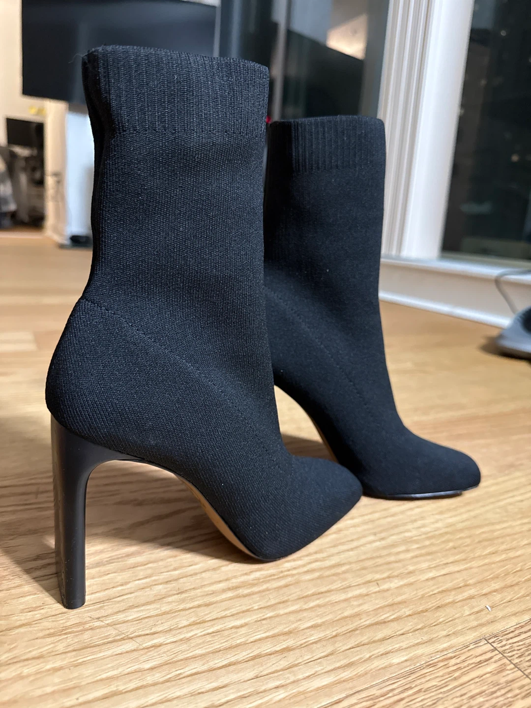 Black Sock Heeled Boots - photo 3