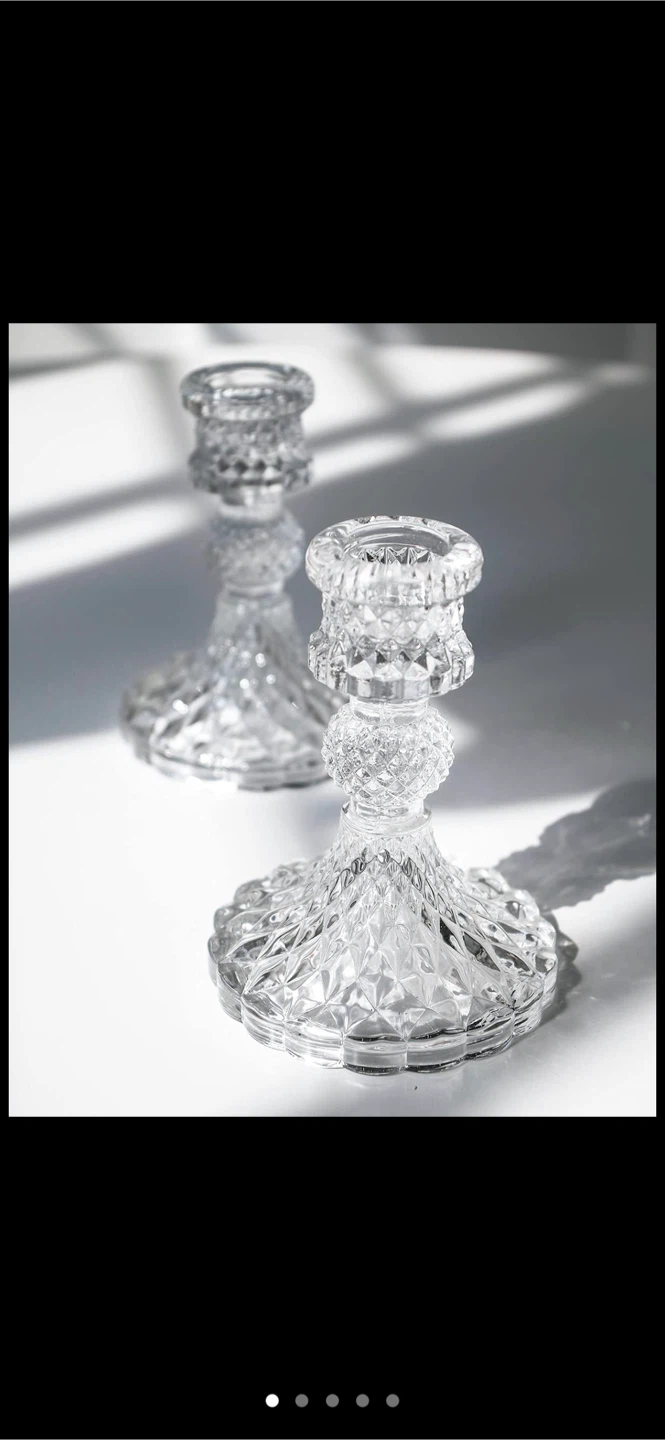 Pair of Crystal Candlesticks - photo 5