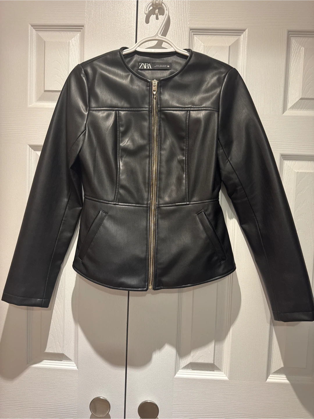 Zara Faux Leather Biker Jacket