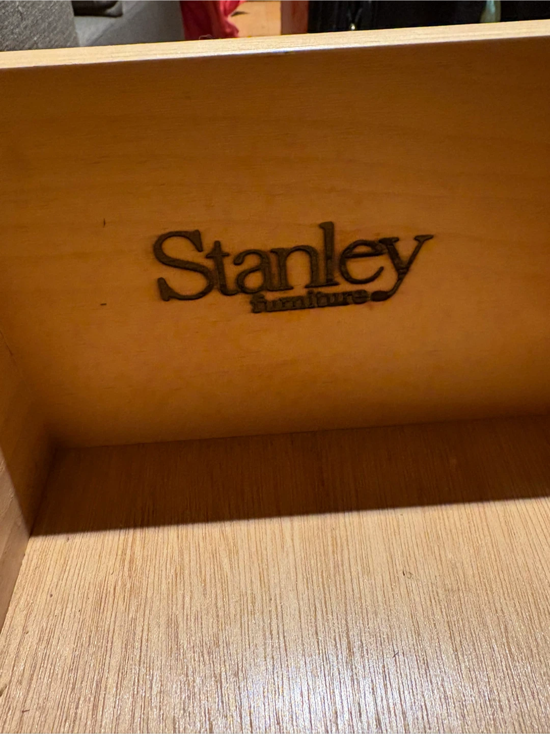 Stanley Furniture Nightstand with Glass Top - photo 2