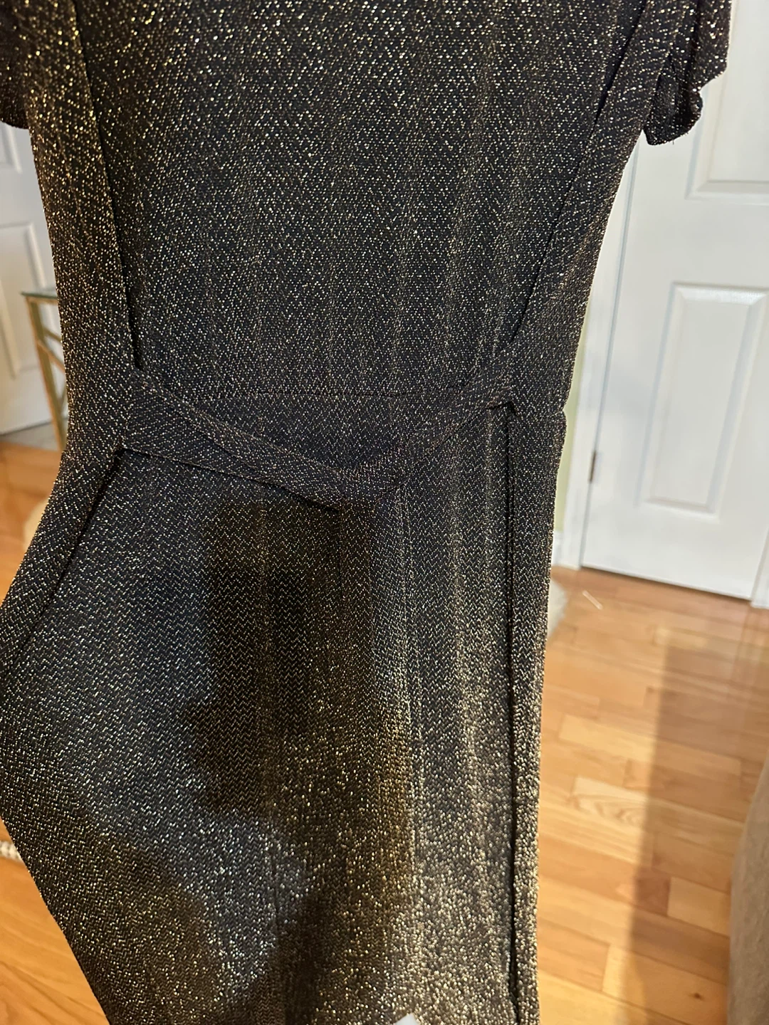 Women's Sparkly Black and Gold Jumpsuit - photo 4