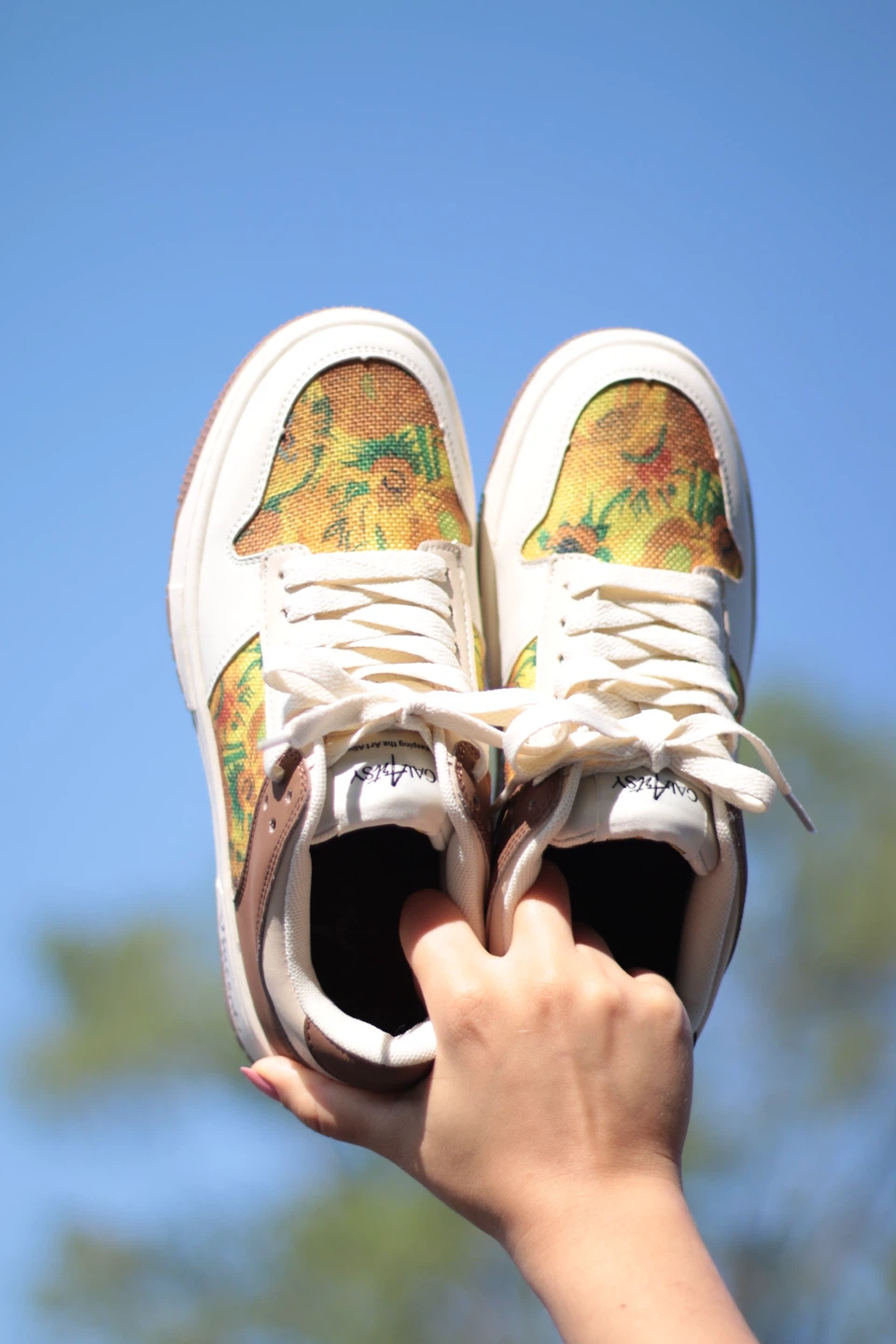 Galartsy Van Gogh Sunflowers inspired sneakers