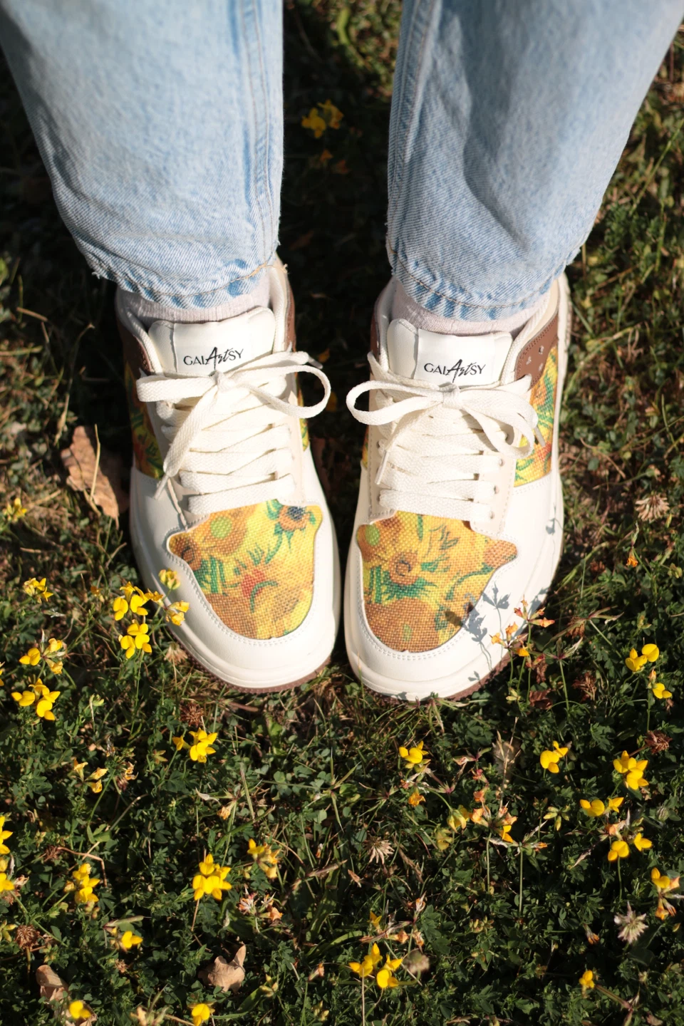 Galartsy Van Gogh Sunflowers inspired sneakers - photo 5