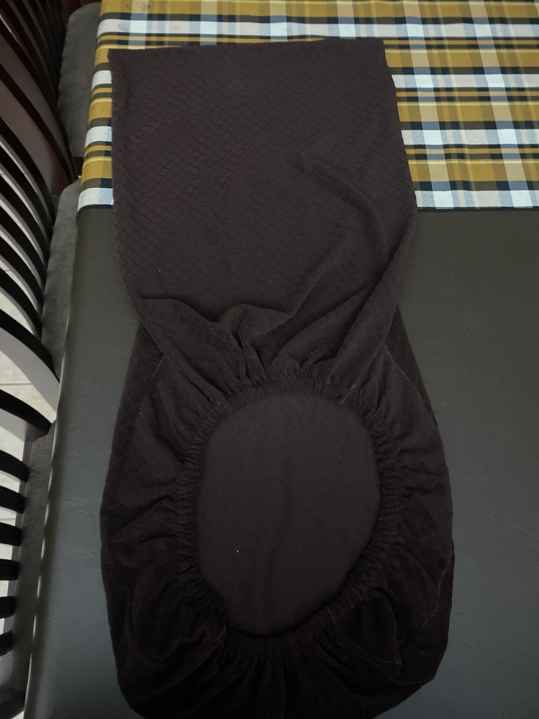 Stretchy Chair Cover - Dark Brown - photo 2