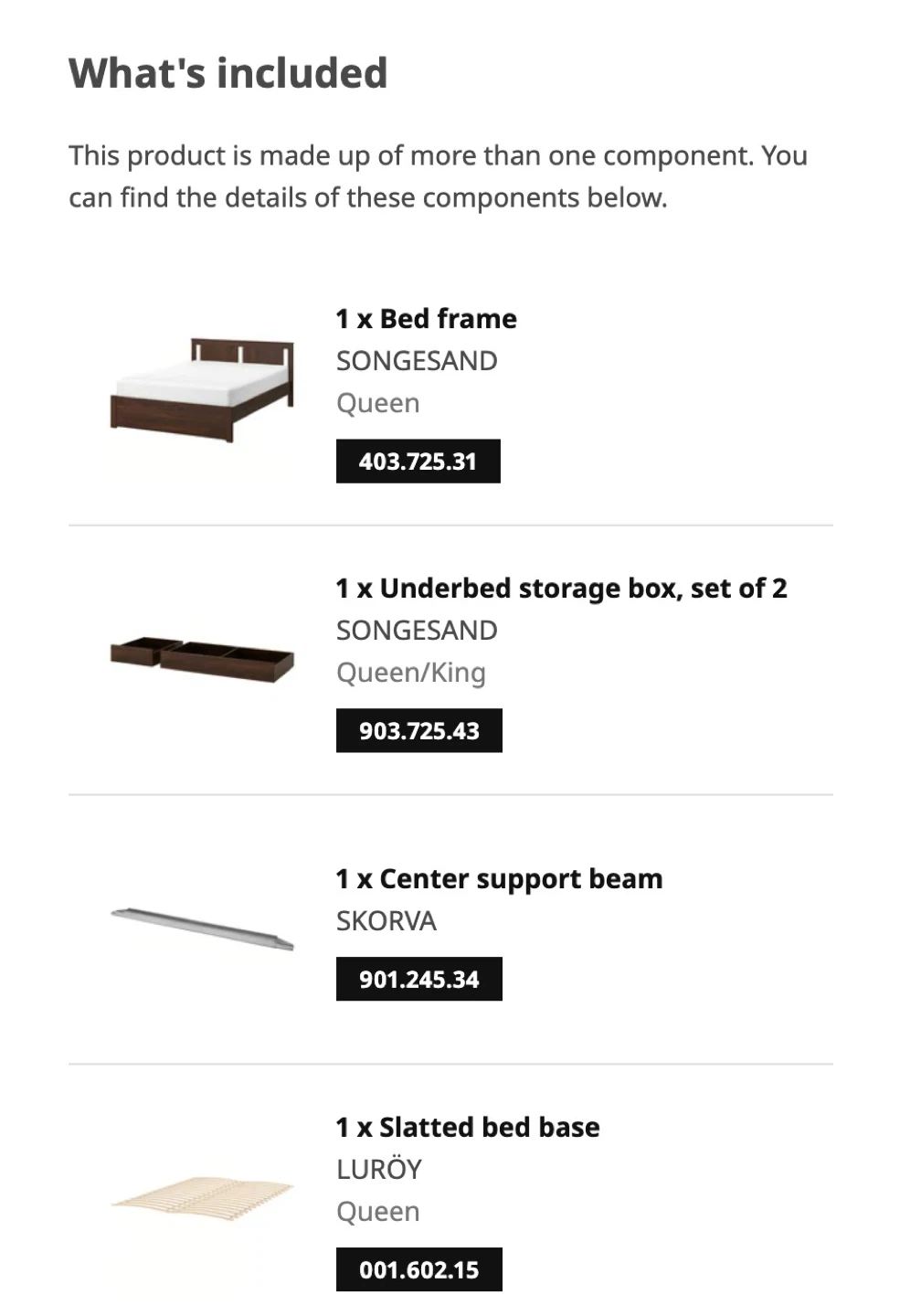 IKEA Queen bed frame with 2 storage boxes - photo 5