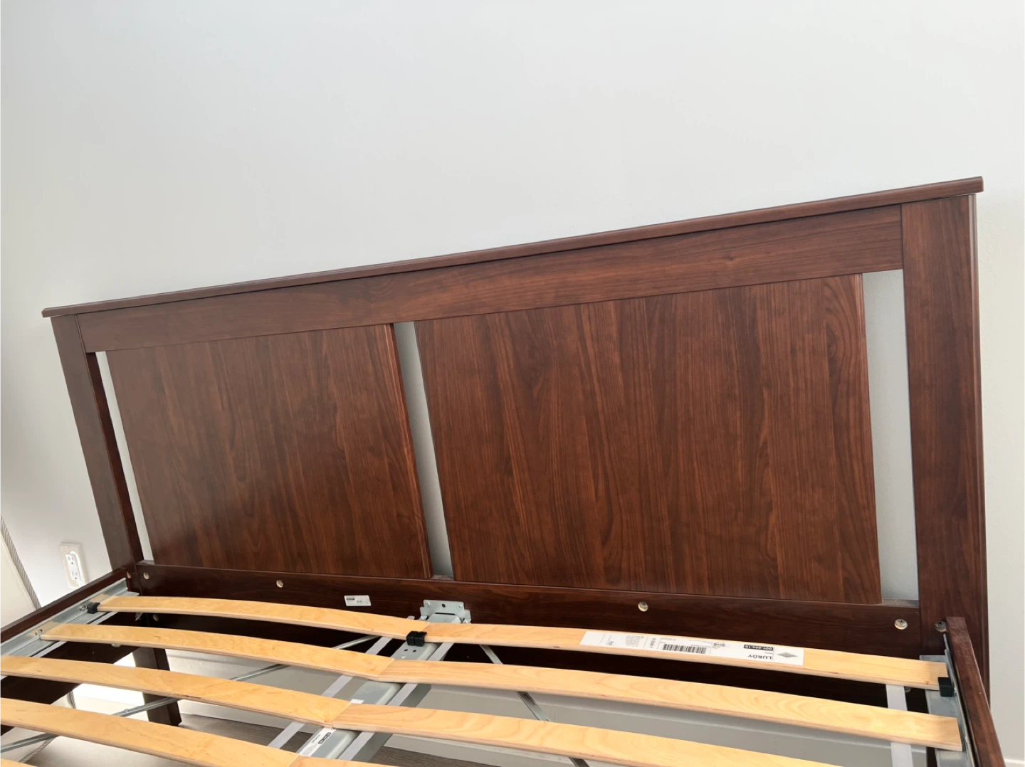 IKEA Queen bed frame with 2 storage boxes - photo 4