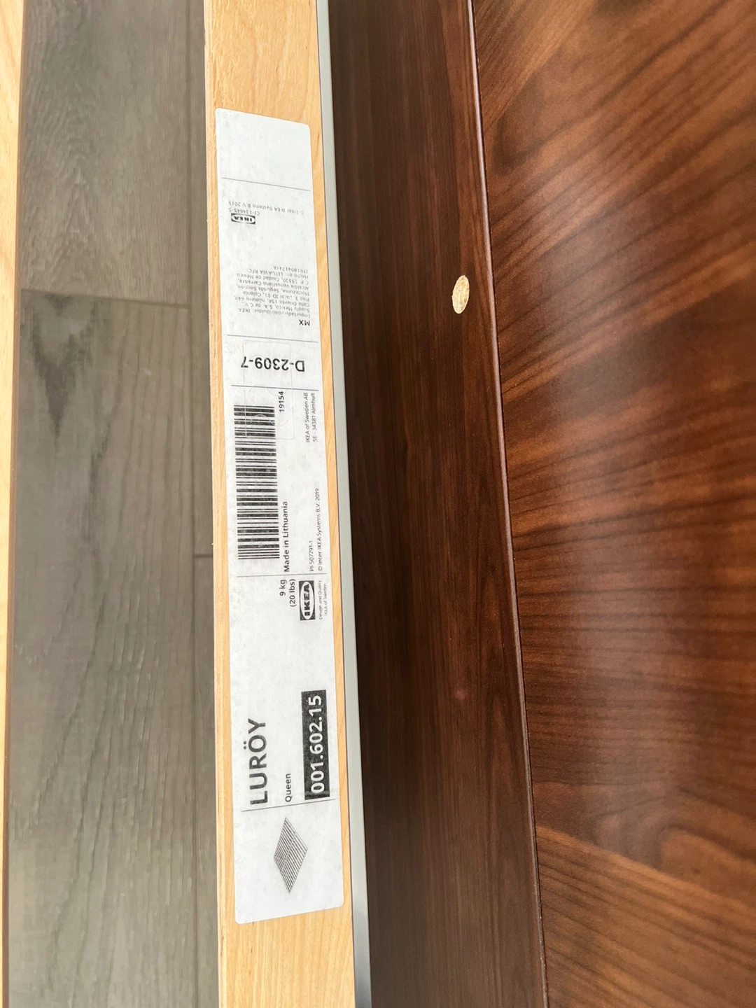 IKEA Queen bed frame with 2 storage boxes - photo 3