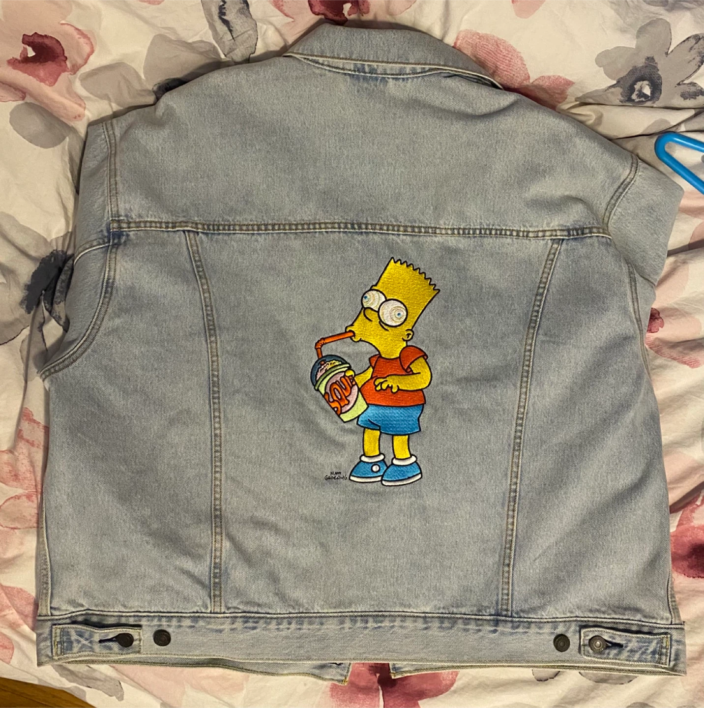 Levi's x THE SIMPSONS collaboration denim jacket