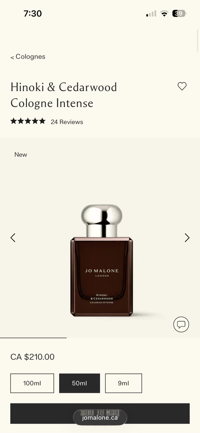 Jo Malone Hinoki & Cedarwood Cologne Intense 50ml - photo 2