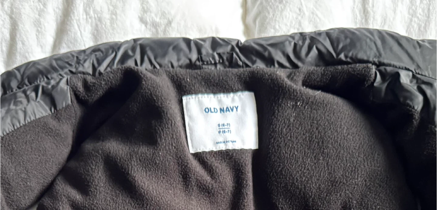 Old Navy Puffer Vest Black Size S (6-7) - photo 3