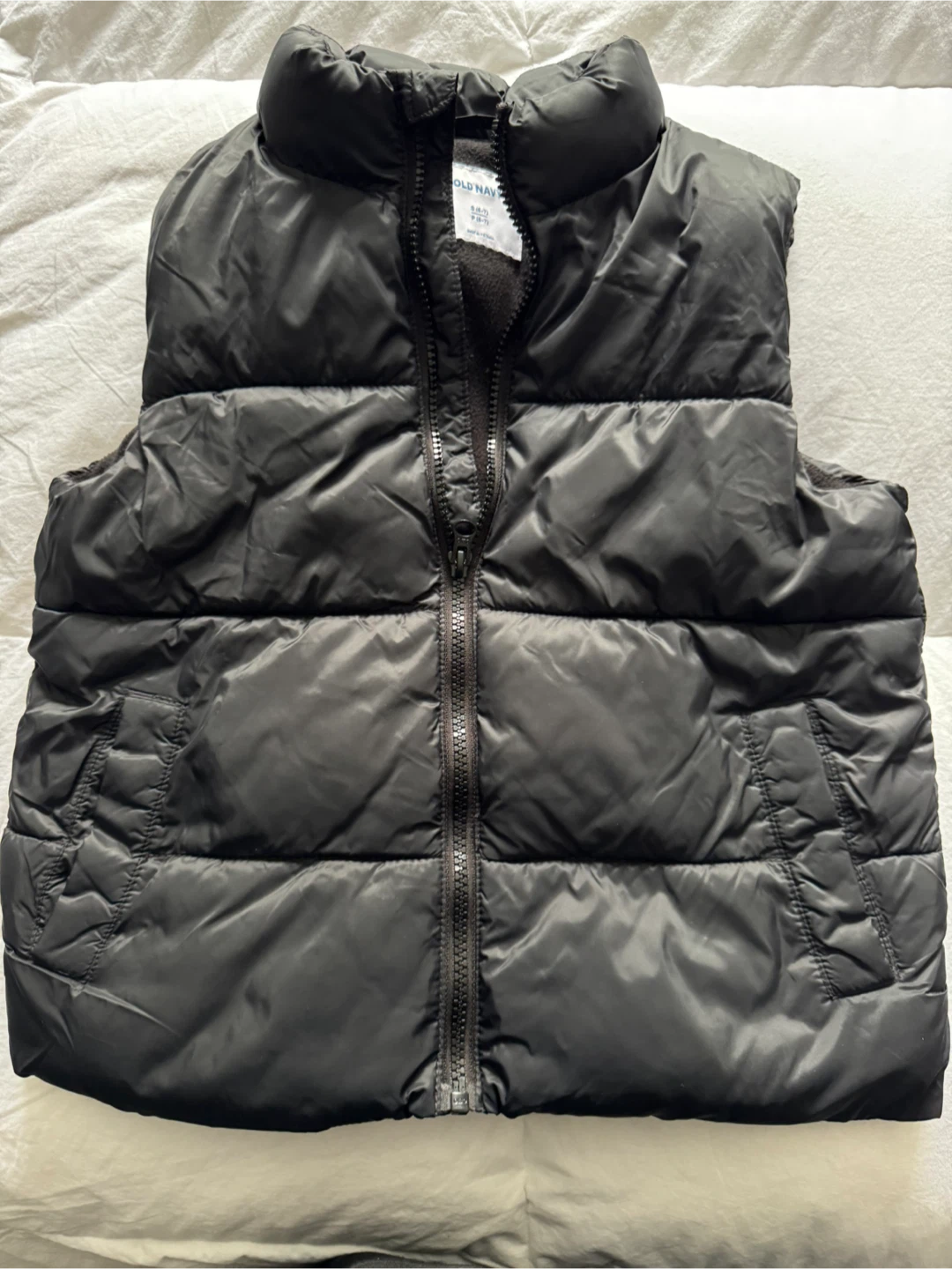 Old Navy Puffer Vest Black Size S (6-7) - photo 2