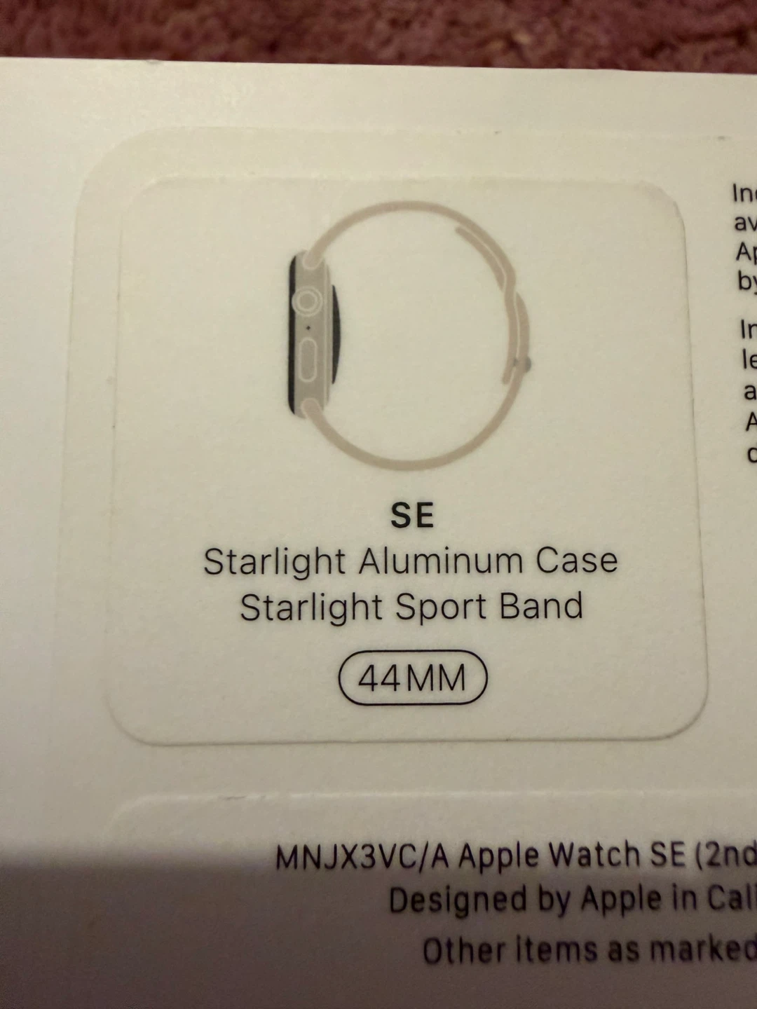 Apple Watch SE (2nd Gen) 44mm Starlight Aluminum - photo 3