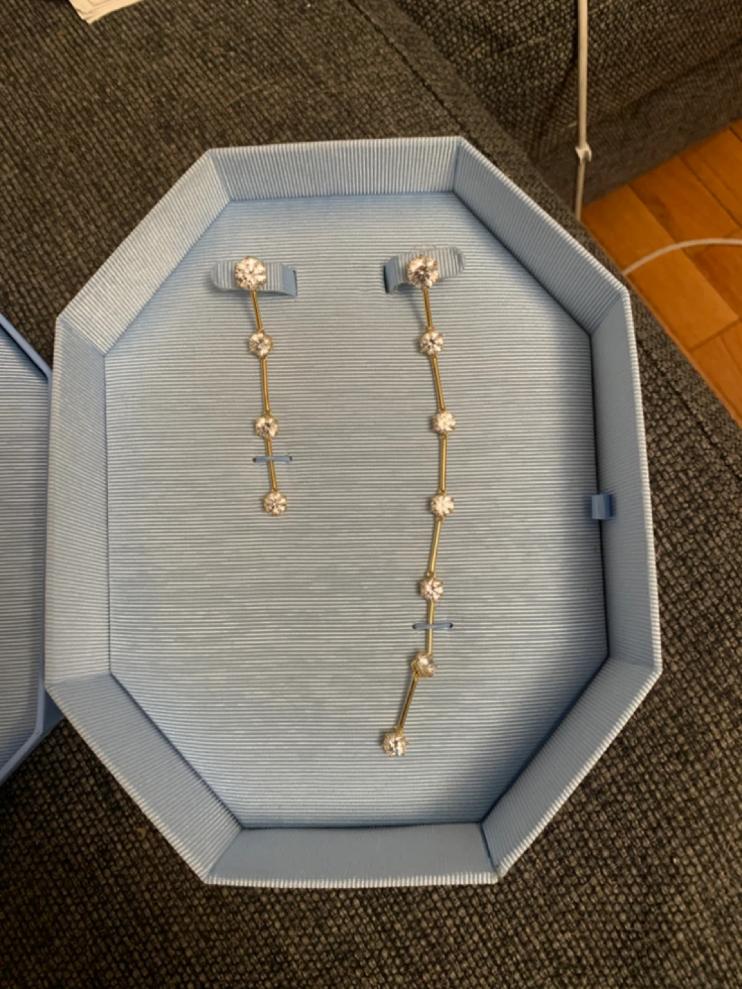 Swarovski Crystal Swan Drop Earrings