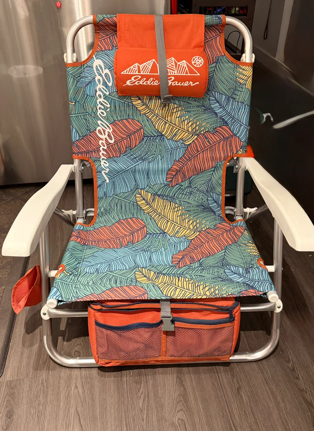 Two Eddie Bauer Beach Chairs with Cooler Bag