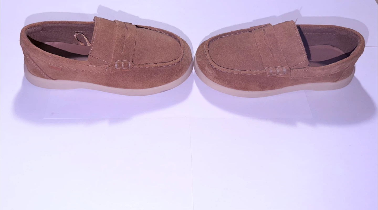 Brown Suede Loafer Shoes