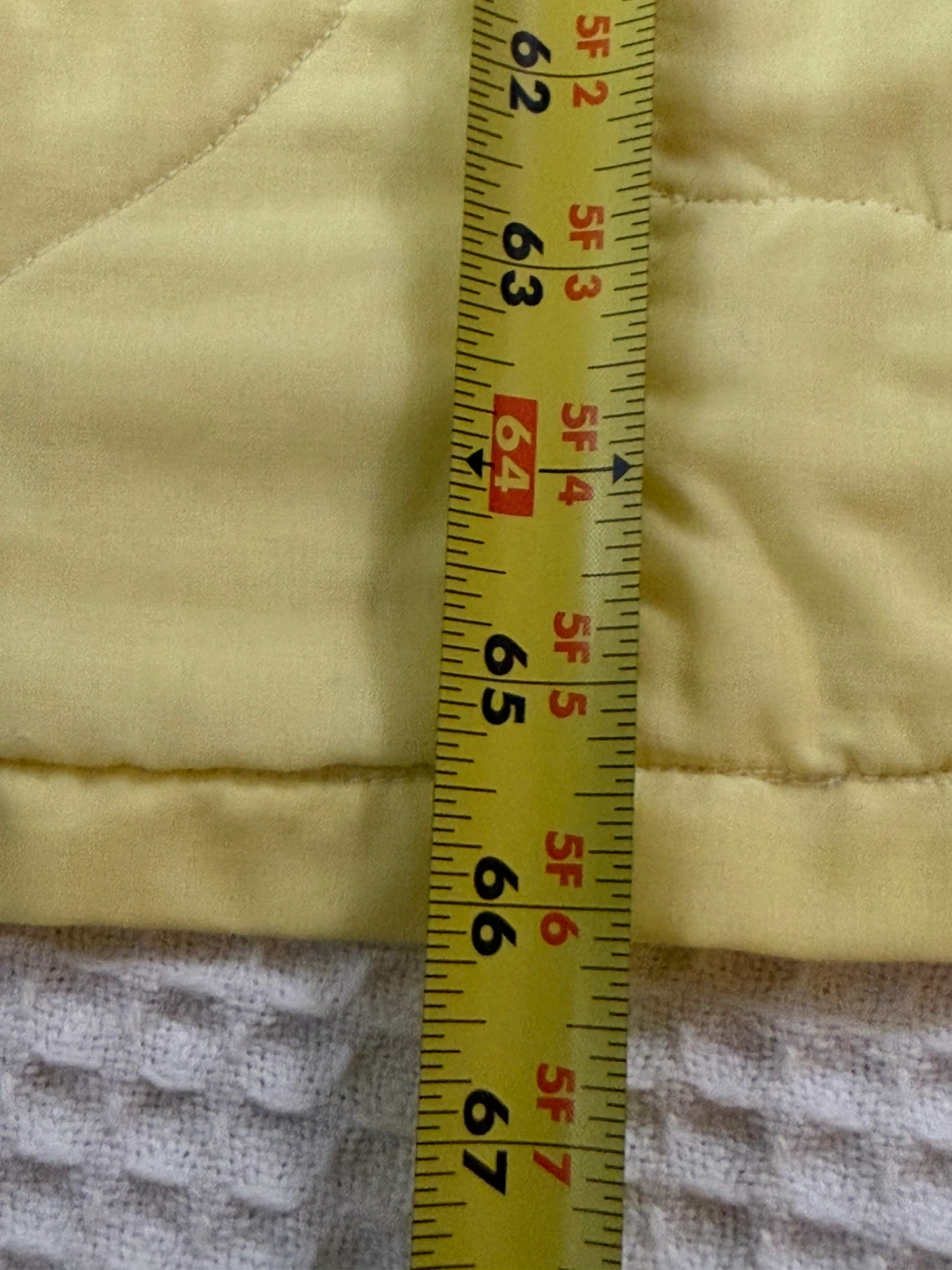 Handmade Fan Quilt - Yellow & White 92“ 66” in - photo 2