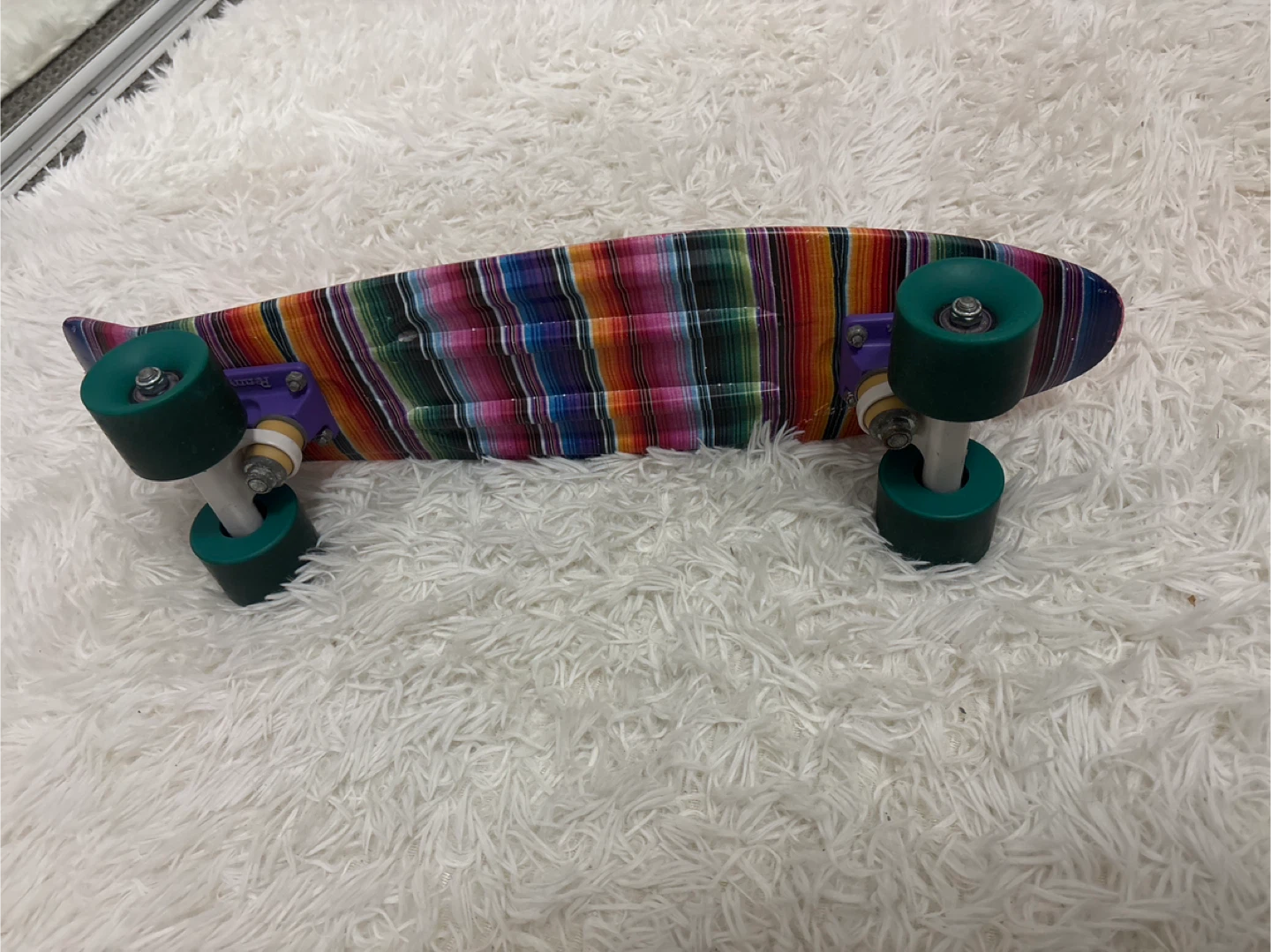 Penny Board Skateboard - Colorful Stripe Design - photo 2