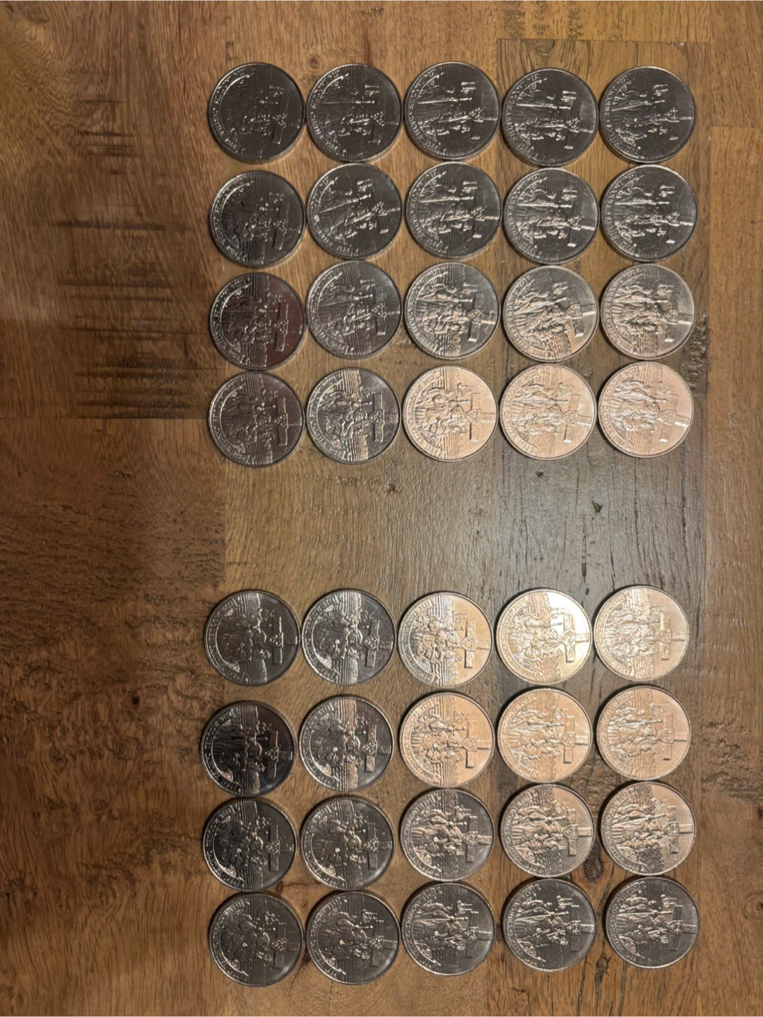 40× Canadian Dollar Coins (1984 Jacques Cartier)