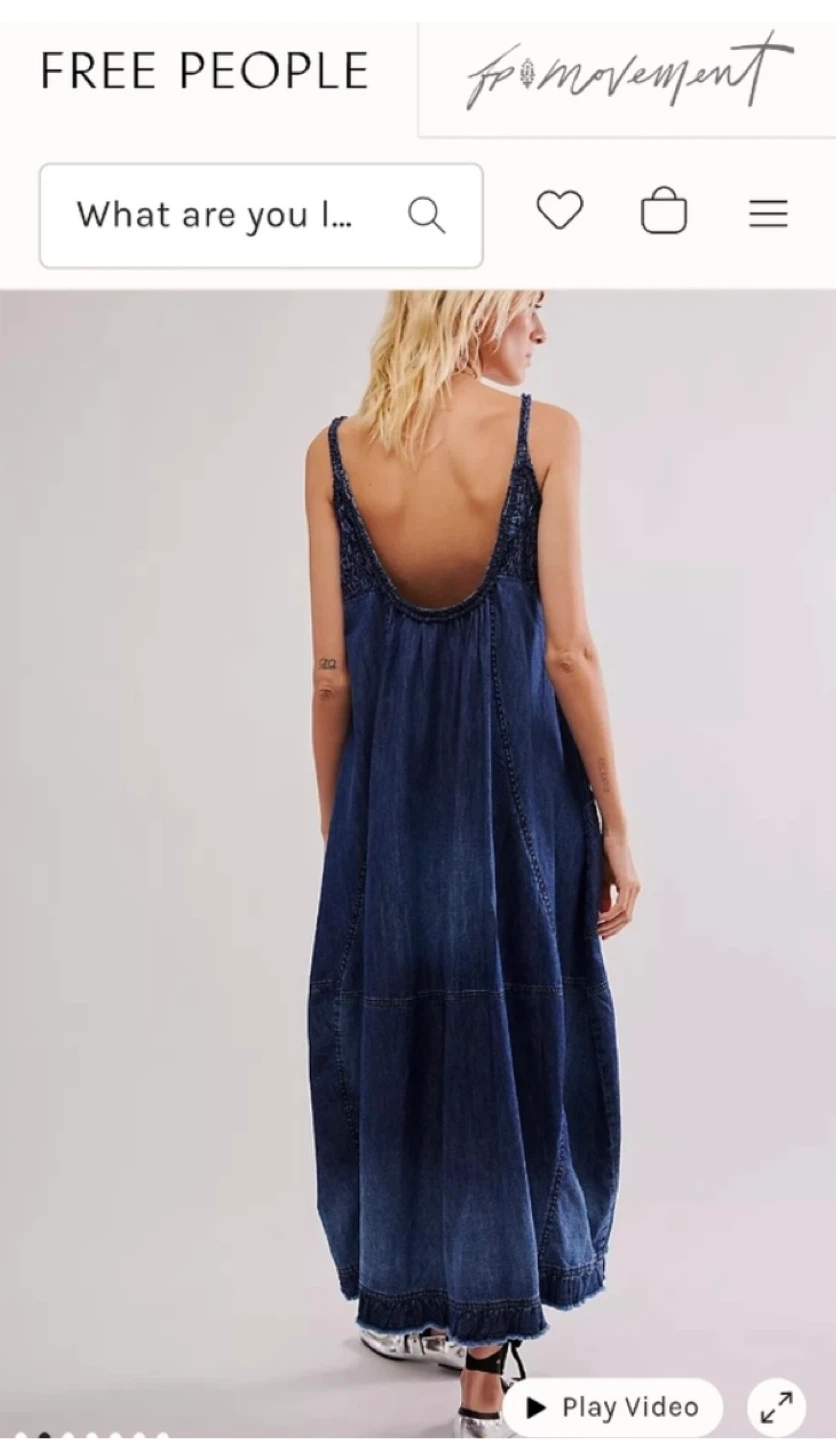 Free People Denim Maxi Dress - photo 2