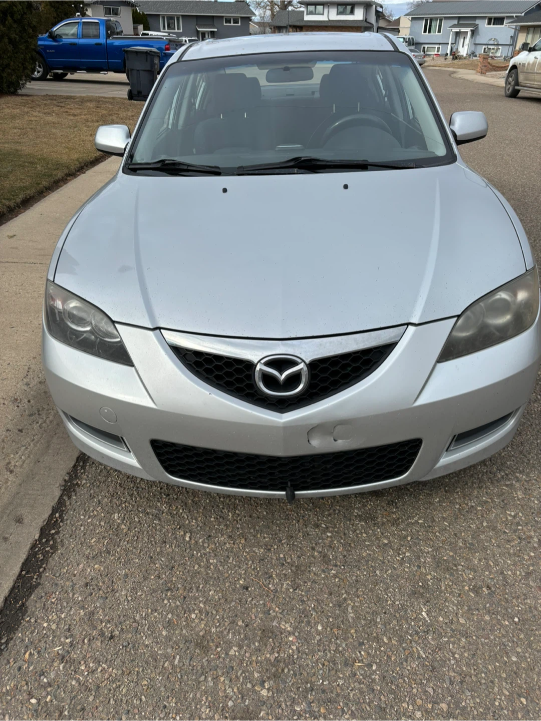 Silver Mazda 3 Sedan