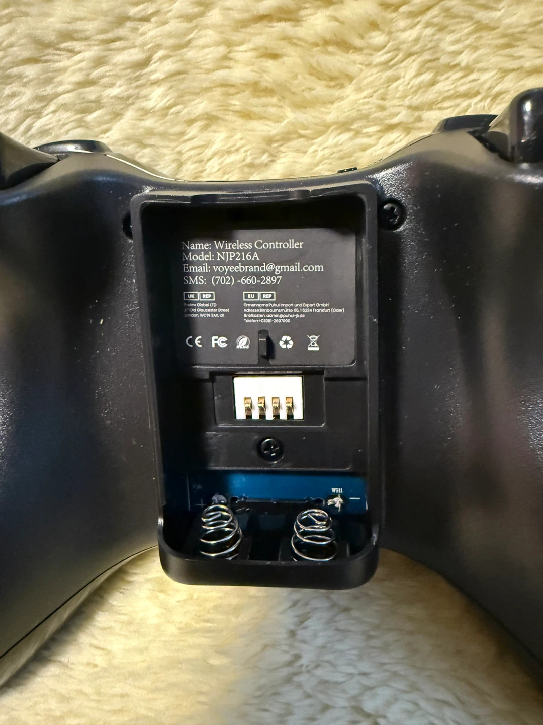 VOYEE Wireless Controller for Xbox 360 NJF-35A Black - photo 3